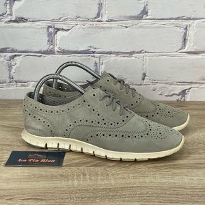 Cole Haan Zerogrand Wingtip Gray Oxford Shoes